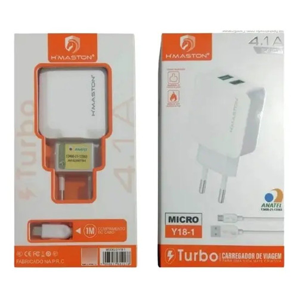 Hmaston Carregador de Celular Y18-2 4.1A