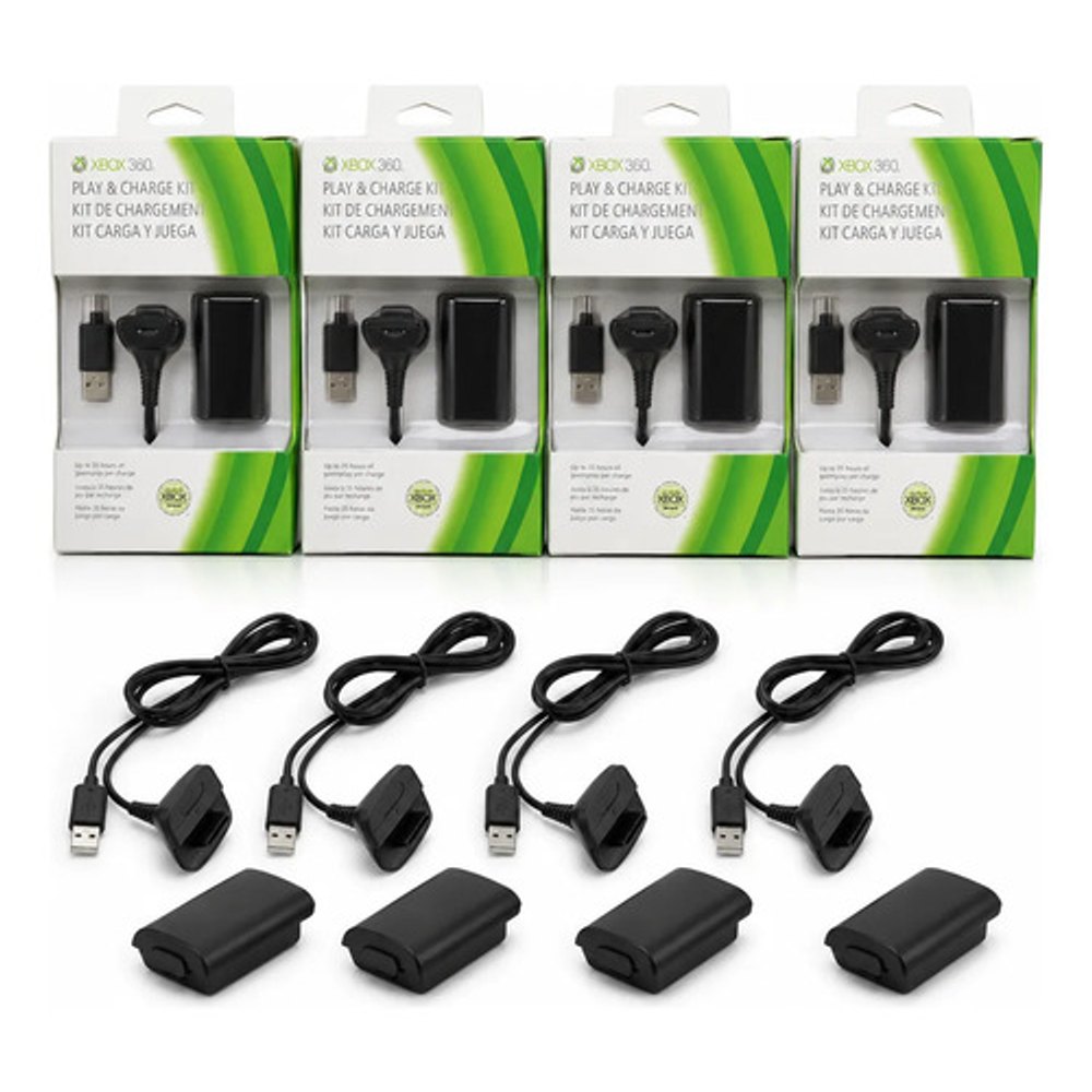 Kit Carregador e Bateria para Controle Xbox 360