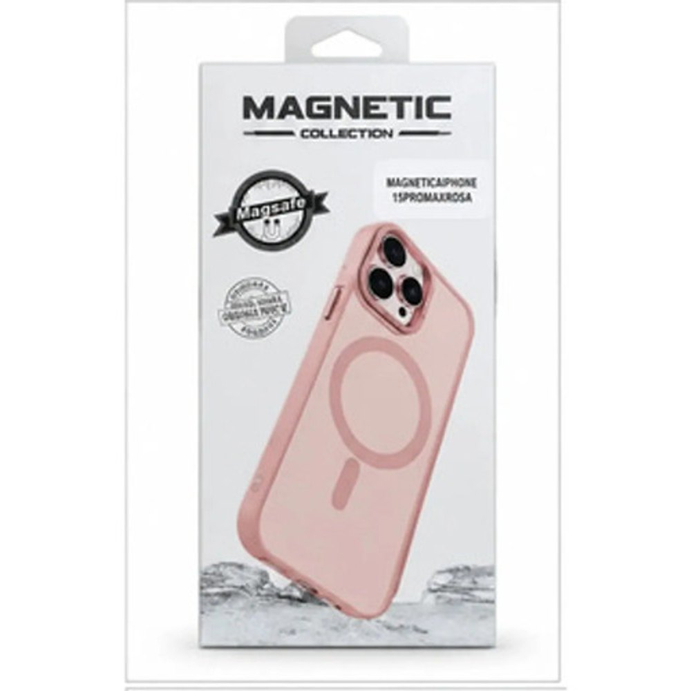 Capa Magnetica iPhone 15 Pro Max Rosa