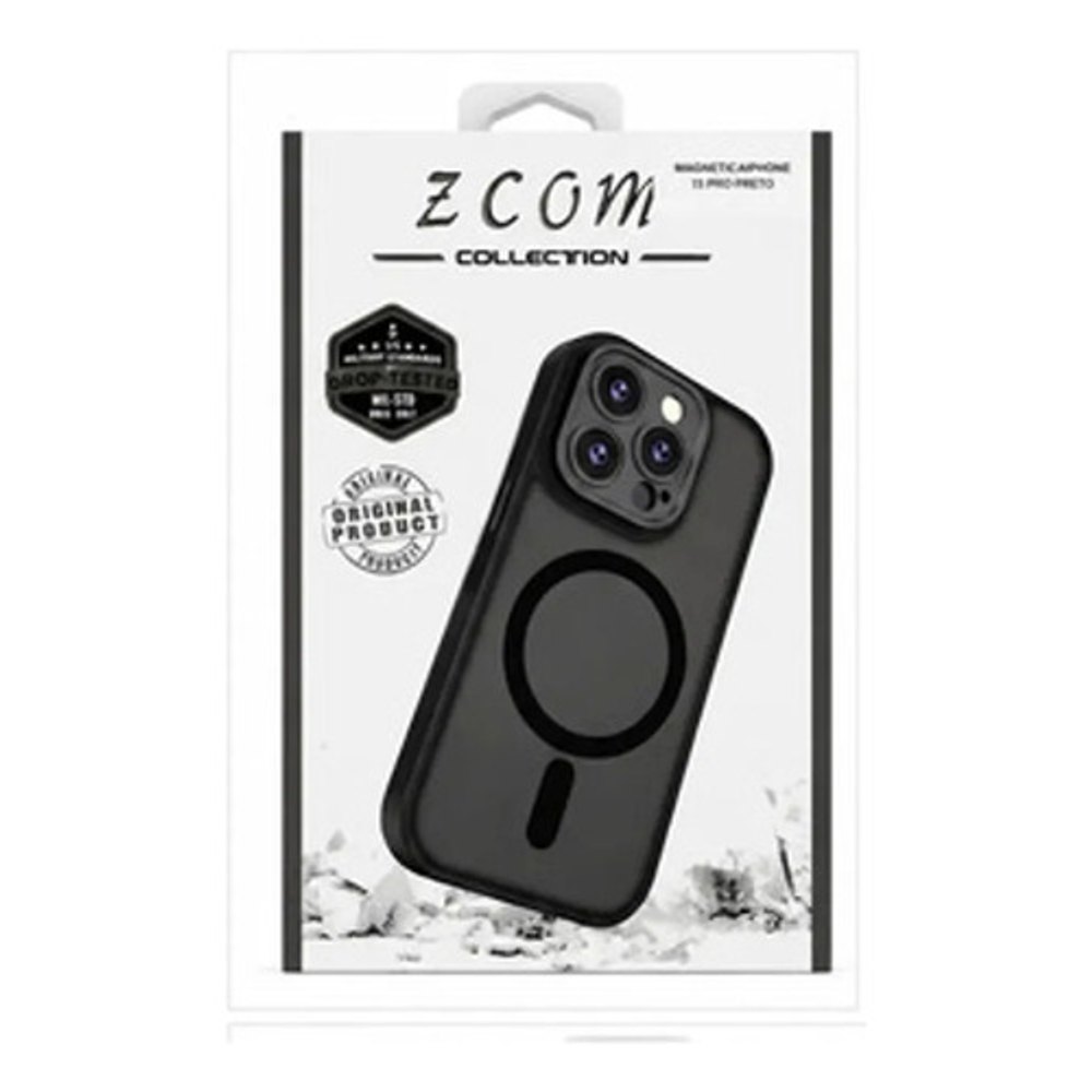 Capa Magnética para iPhone 15 Pro - Preta