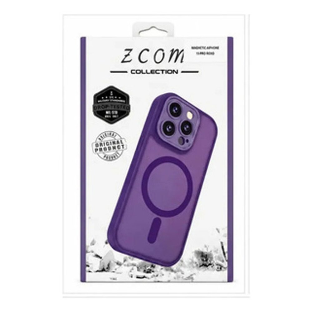 Capa Magnética para iPhone 15 Pro - Roxo