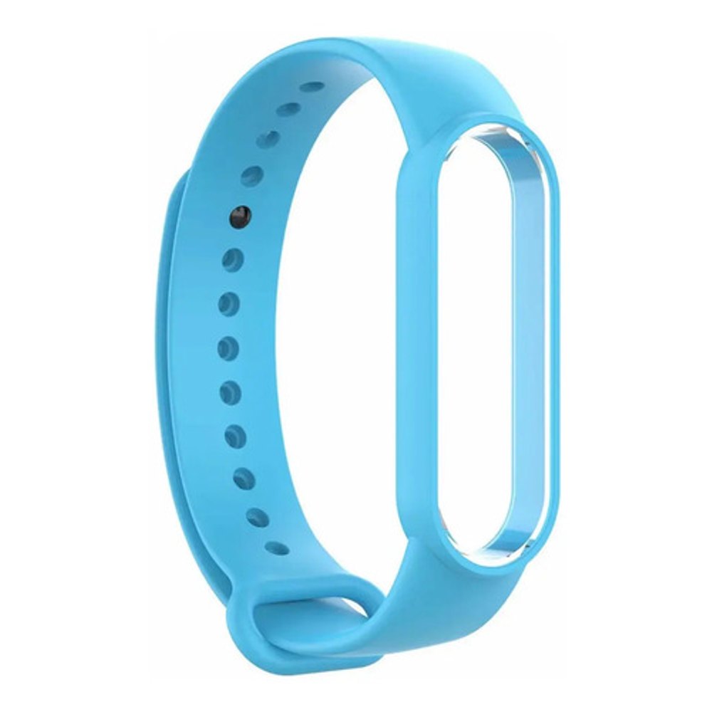 Pulseira Xiaomi Mi Band 5 Silicone Azul/branco
