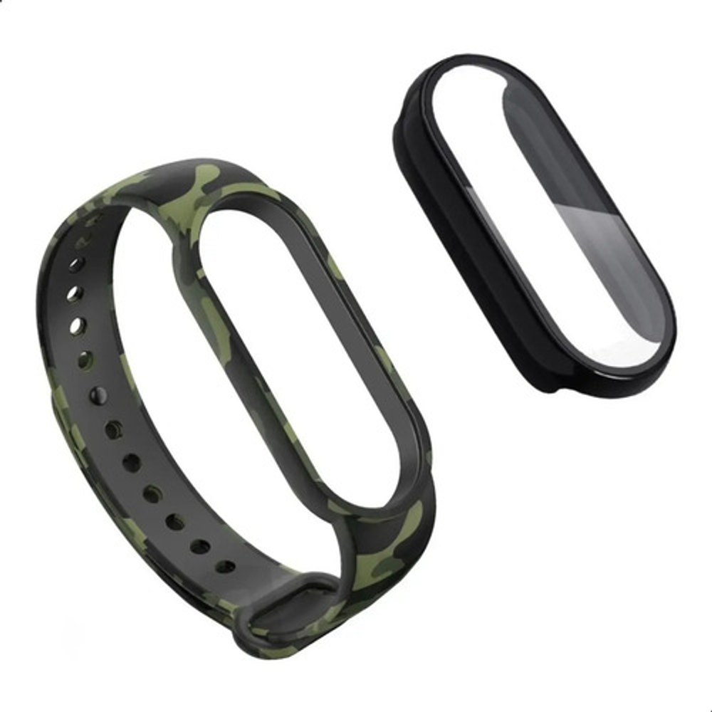 Pulseira Xiaomi Mi Band 5 Silicone Camuflado Verde