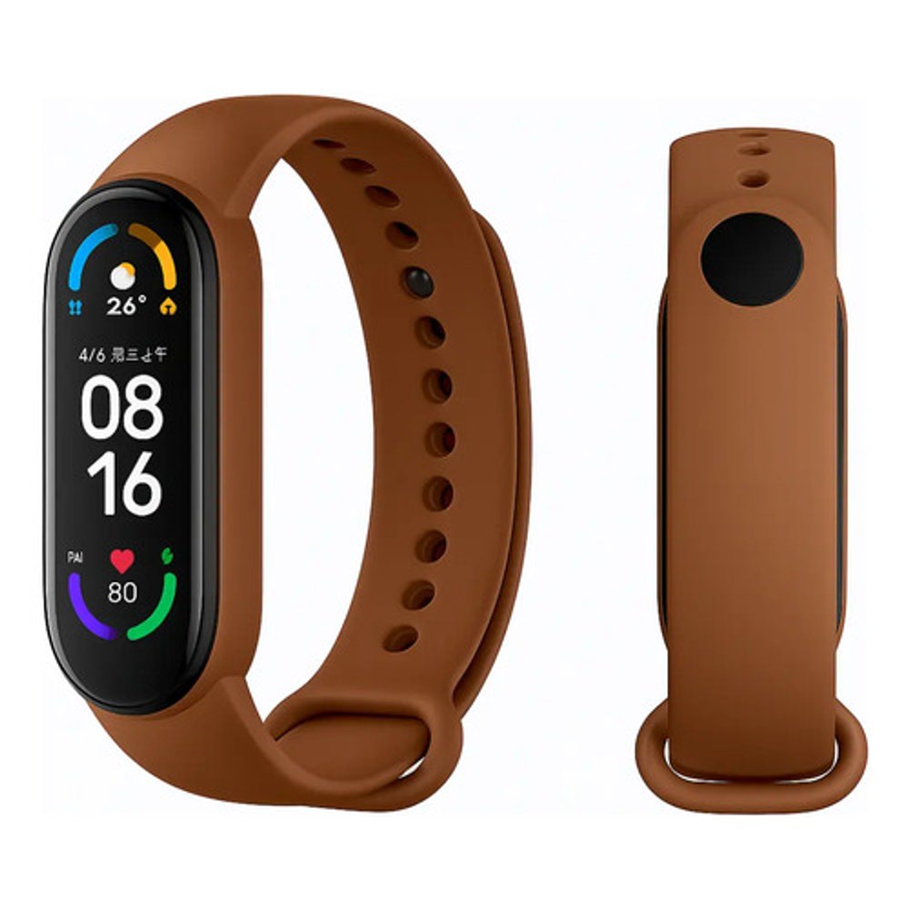 Pulseira Xiaomi Mi Band 5 Silicone Marrom