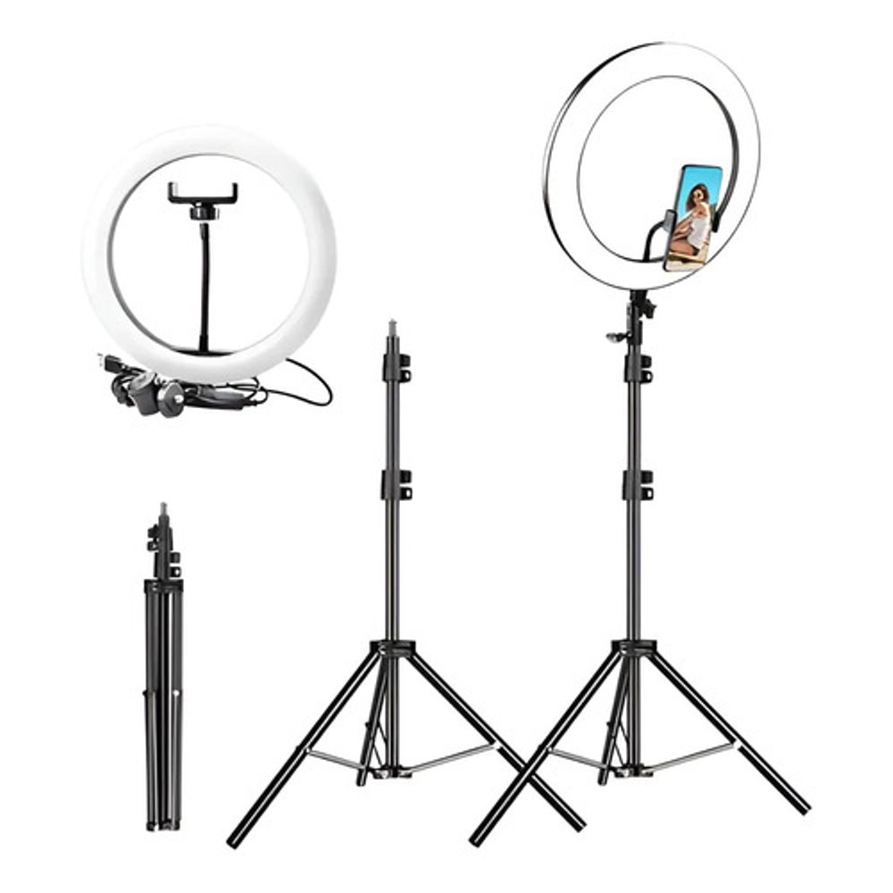 Ring Light com Suporte de Mesa - Iluminação Profissional