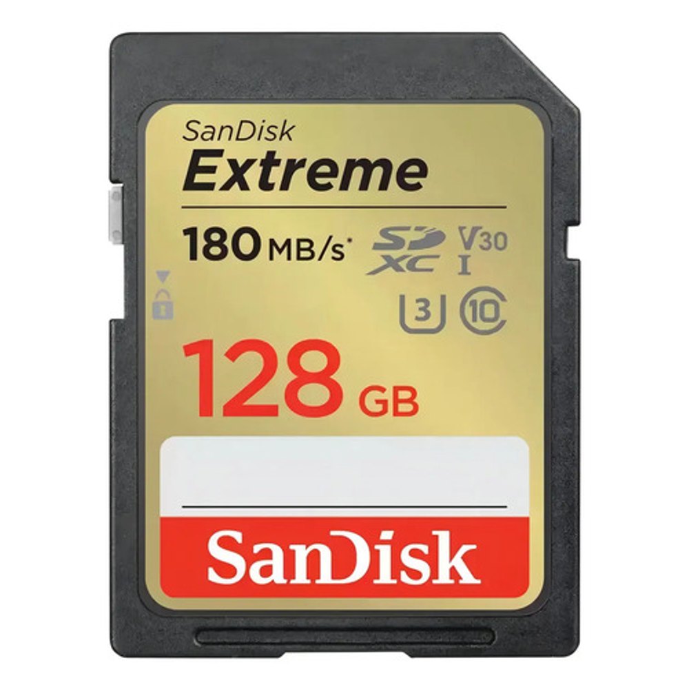 Cartão SD SanDisk Extreme 128GB Preto