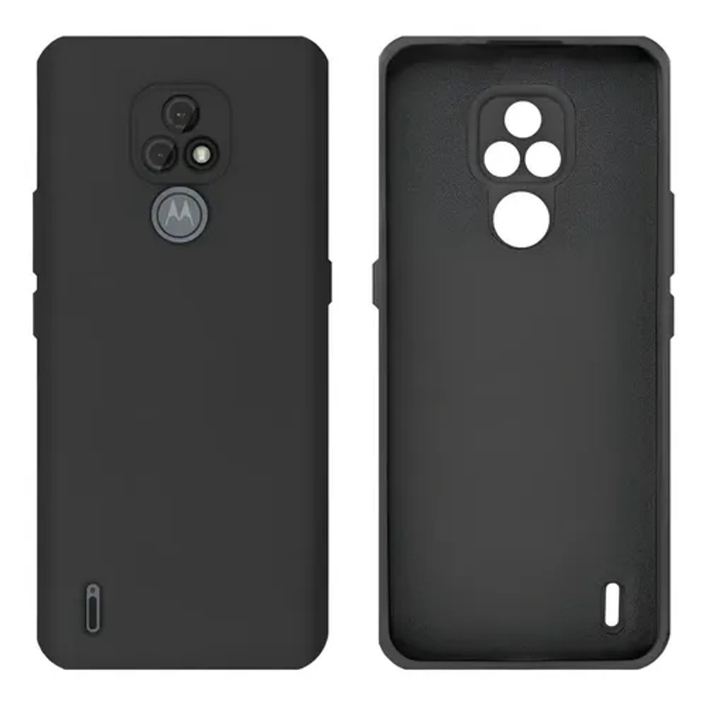 Capa Silicone Motorola Moto E7 Preto