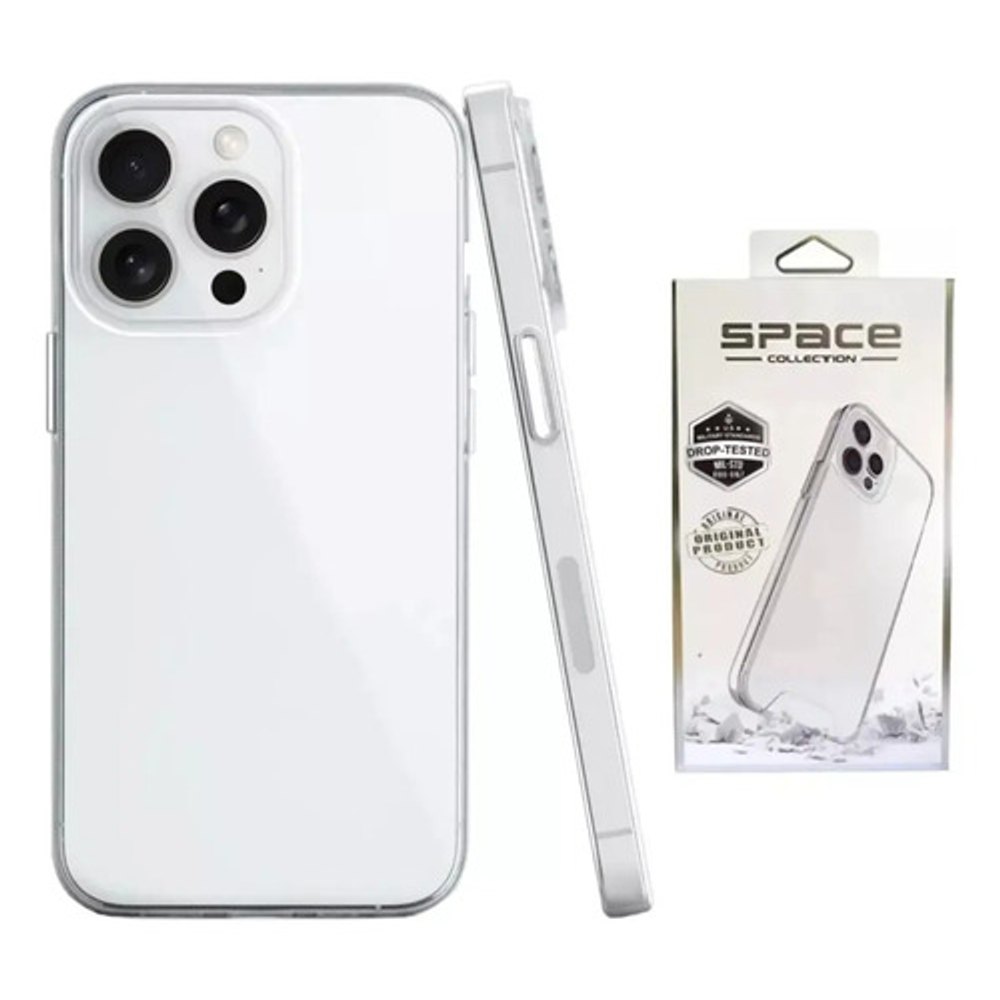Capa Space Collection para iPhone 15 Pro Max Transparente