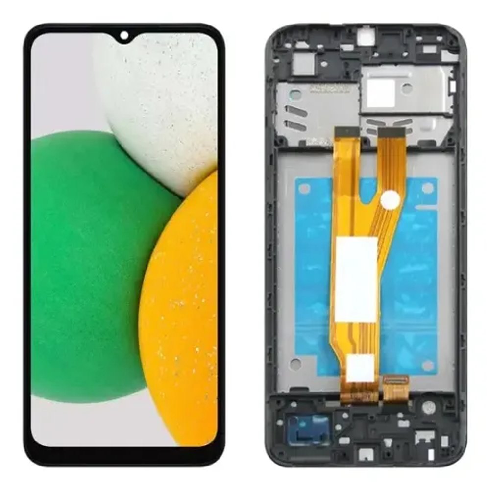 Tela Display LCD Com Aro Para Samsung Galaxy A03 Core Preto