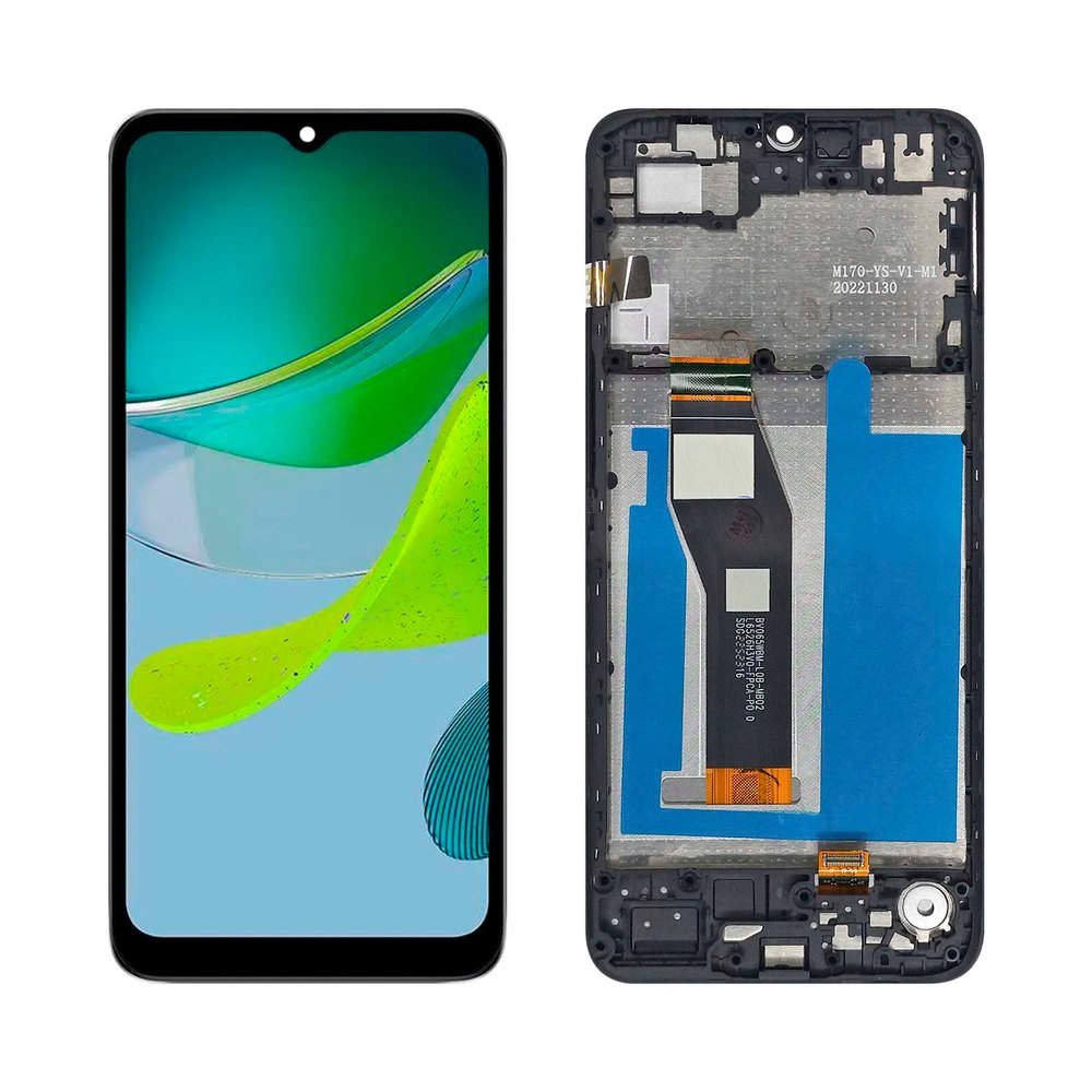 Tela Display LCD Com Aro Para Motorola Moto E13 Preto