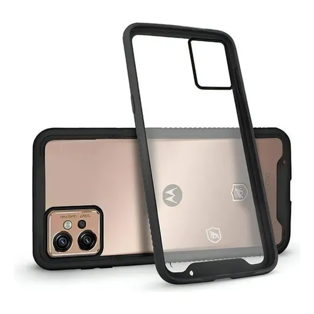 Capa Tl-exploiter Motorola Moto G32 Transparente Borda Preto