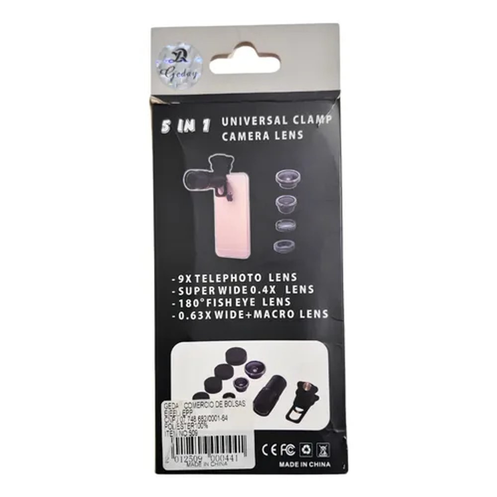 Lente Universal para Celular TY-509 Preta