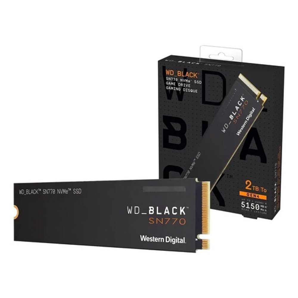 SSD 2TB Western Digital WD_BLACK - M.2 2280 NVMe PCIe Gen4, Alta Performance para Jogos